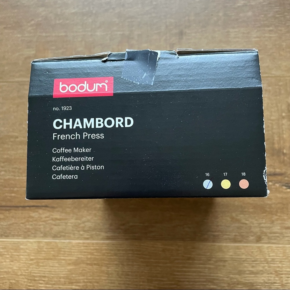 NIB Bodum Chambord 3 Cup (12oz) French Press - Picture 3 of 6